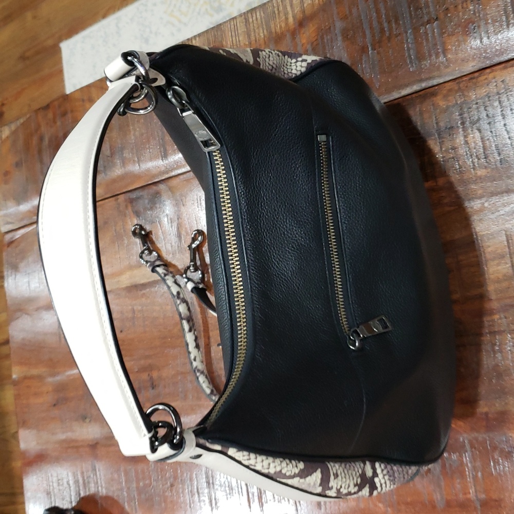 Coach Black Snake Skin Style Bag - Picture 6 of 12